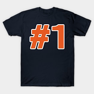 Orange number one T-Shirt